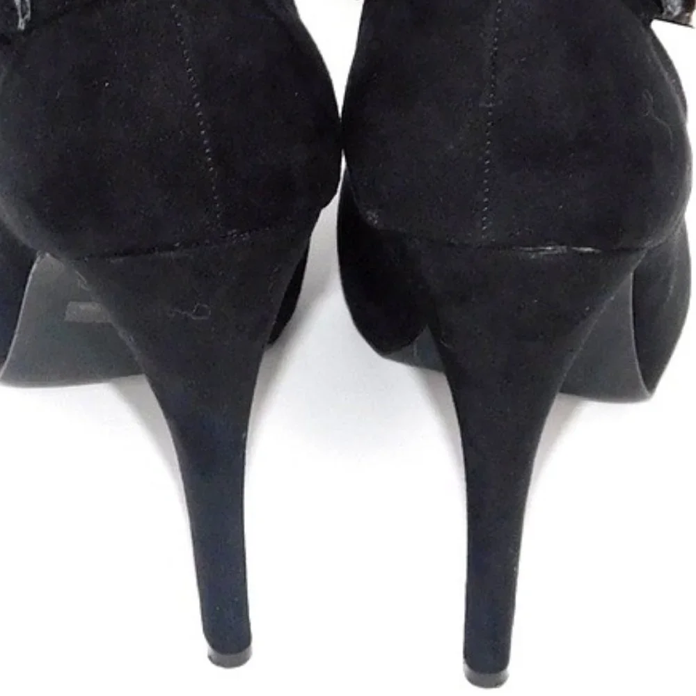 Vintage Penny Loves Kenny Black Suede Pump